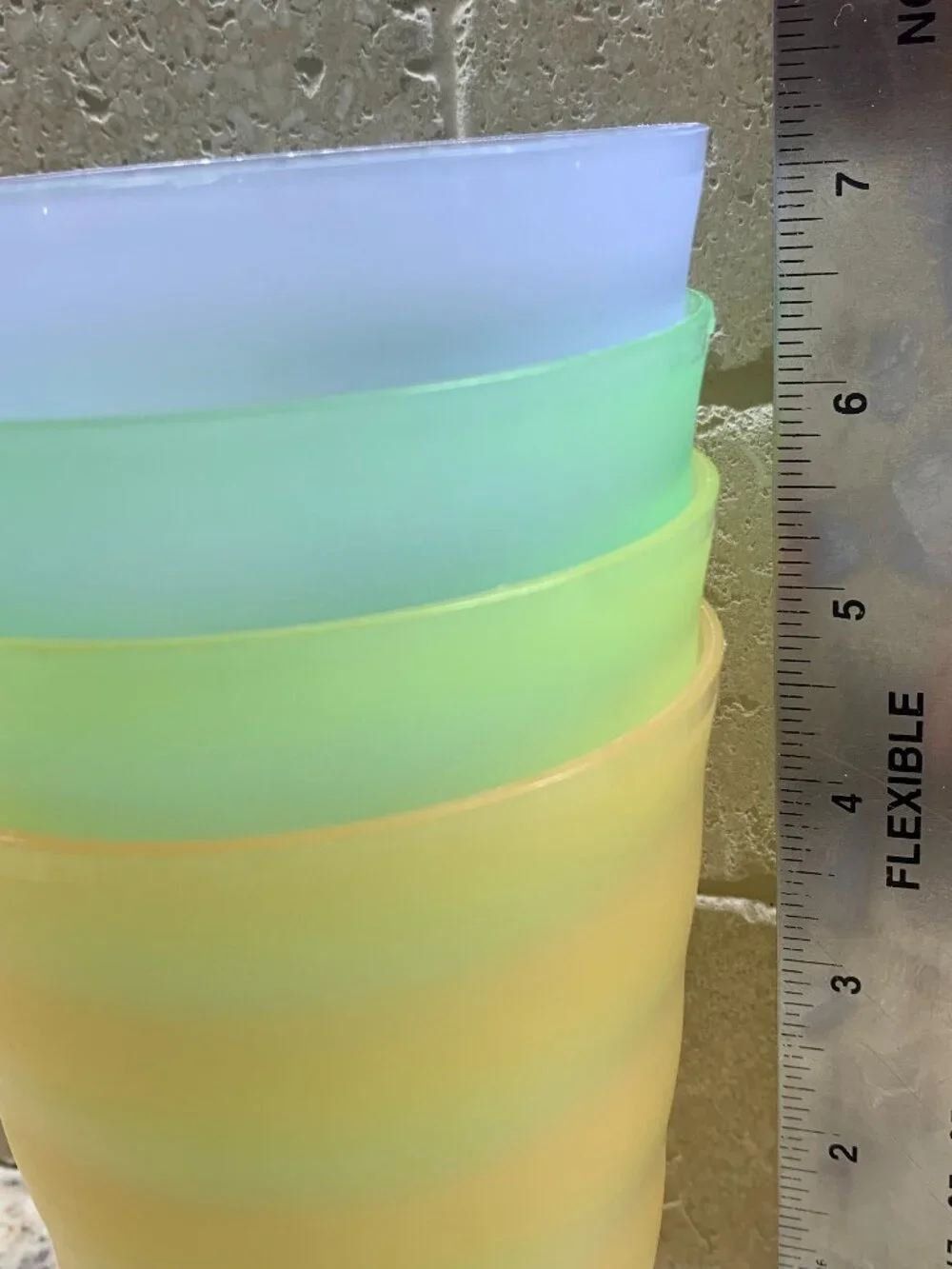 Tupperware Cups - Set of 4 - 3515A 500 ML Drinking Cup Multi-Colored